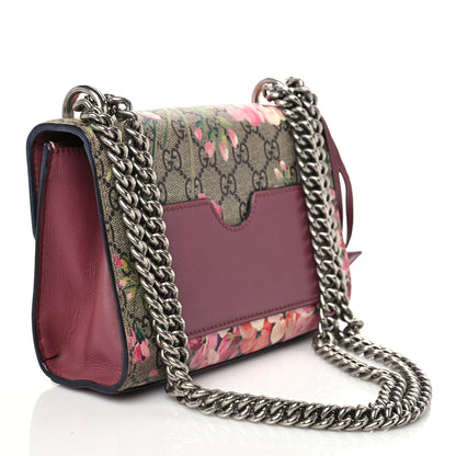 Gucci GG Supreme Monogram Blooms Small Padlock Shoulder Bag Beige Multicolor Dry Rose 3 of 9