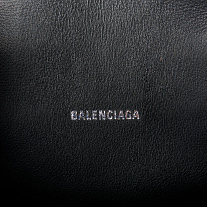 Balenciaga Velvet Jersey Hourglass Top Handle Bag XS Black 5 of 8