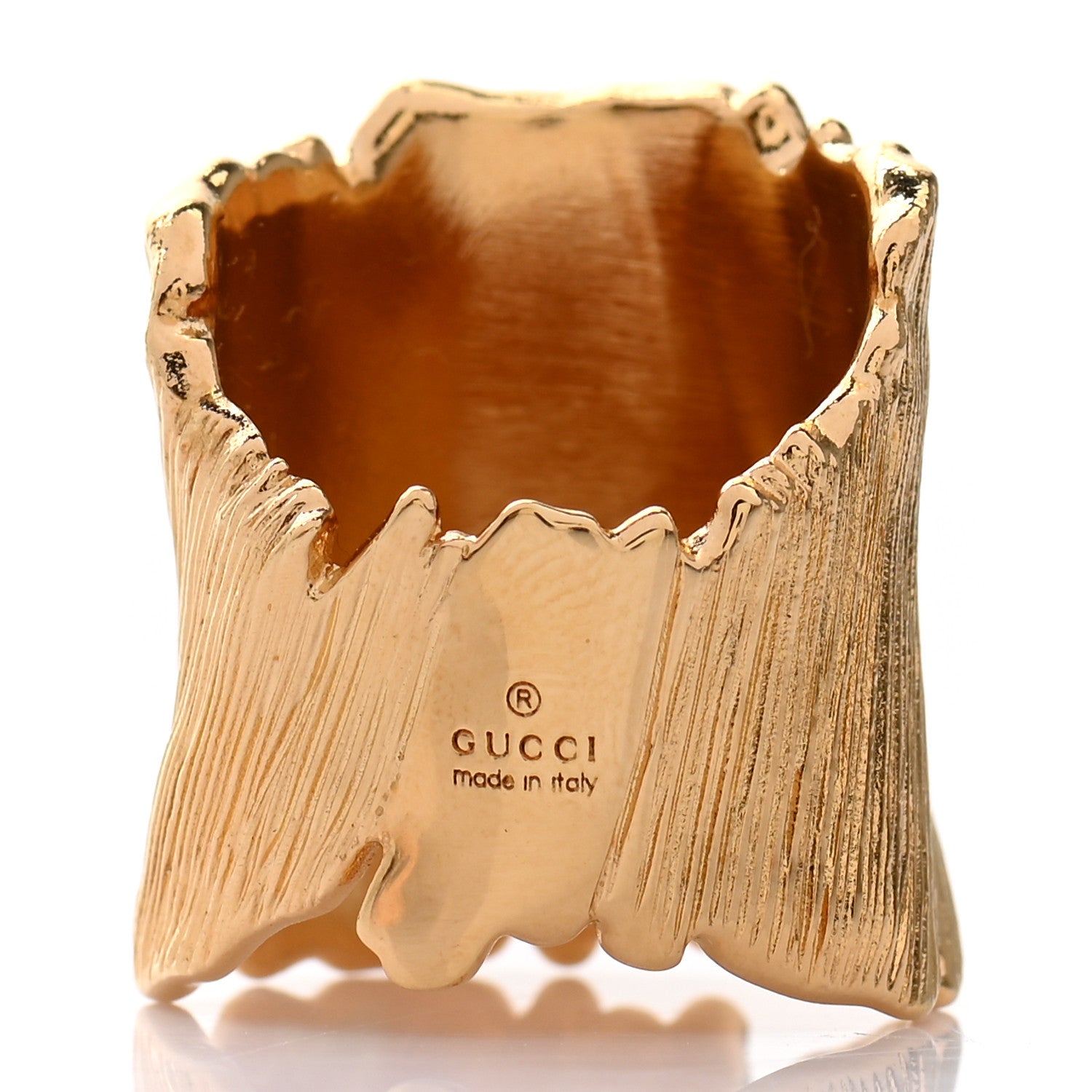 Gucci Metal Crystal GG Ring S Red 3 of 4