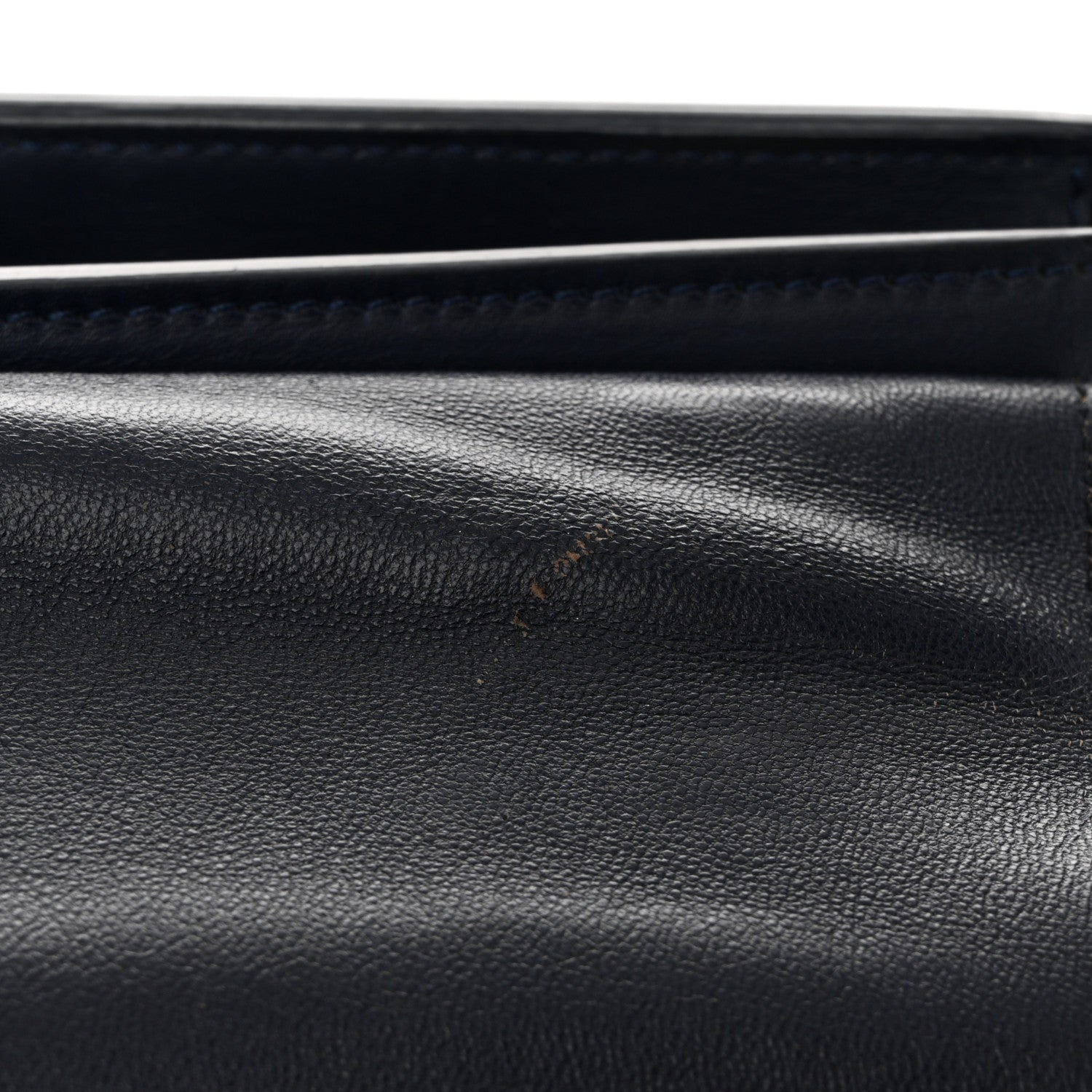 Celine Snakeskin Calfskin Medium Trapeze Natural Navy Blue 13 of 17