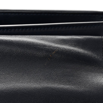 Celine Snakeskin Calfskin Medium Trapeze Natural Navy Blue 13 of 17