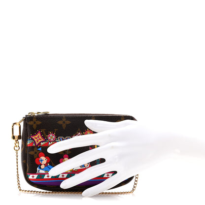 Louis Vuitton Monogram 2020 Christmas Animation Bumper Cars Mini Pochette Accessories Coquelicot 2 of 9