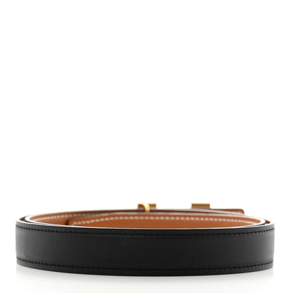 Hermes Epsom Swift 32mm Martelee H Belt 80 32 Black Gold 2 of 5