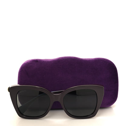 Gucci Rectangle Frame Interlocking G Sunglasses GG0921S Dark Purple Blue 8 of 8