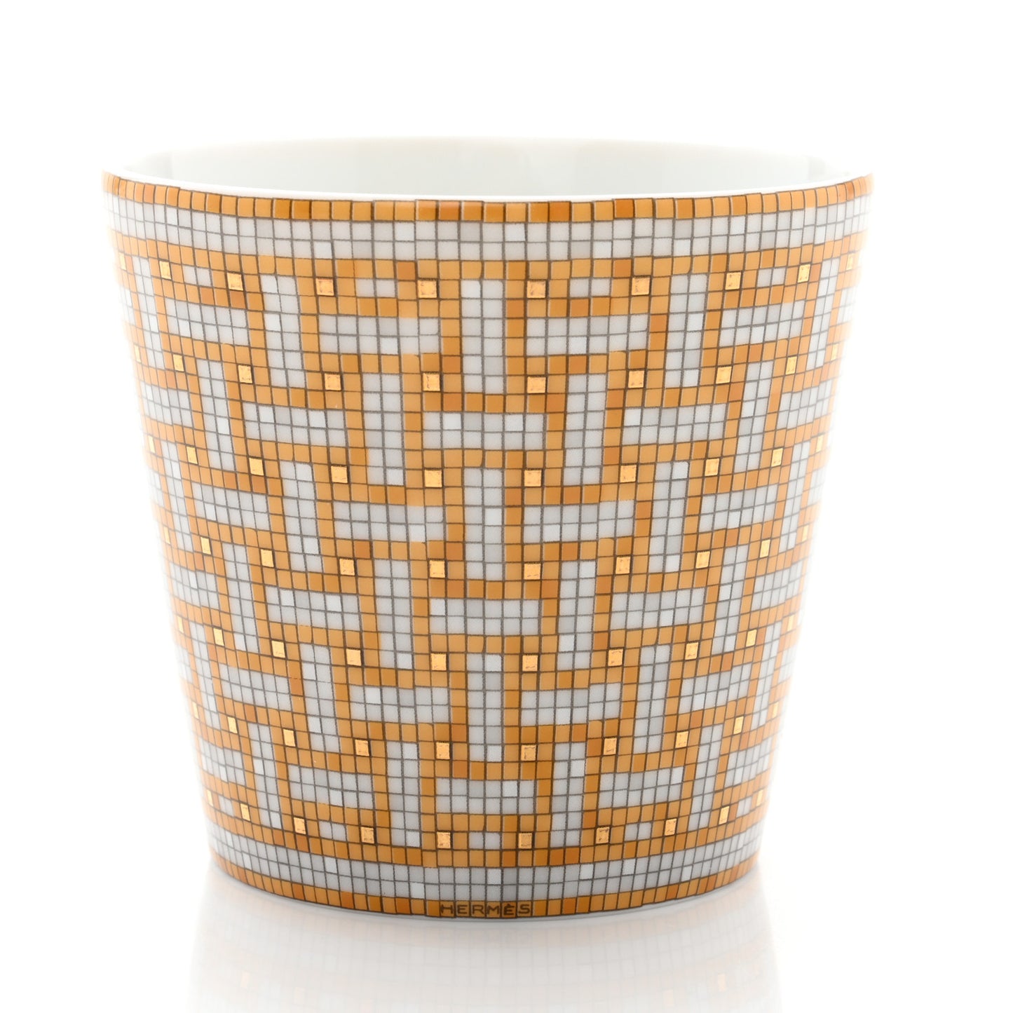 Porcelain Mosaique Au 24 Porcelain Candle Tumbler Gold