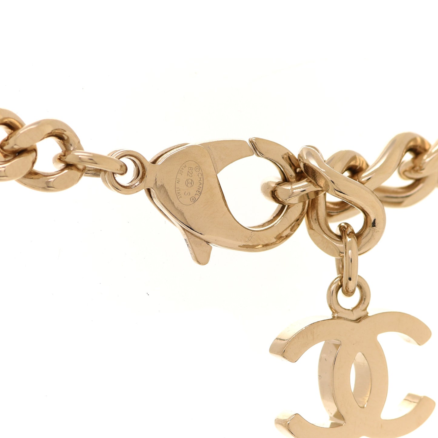 Crystal Chain CC Link Choker Gold Silver
