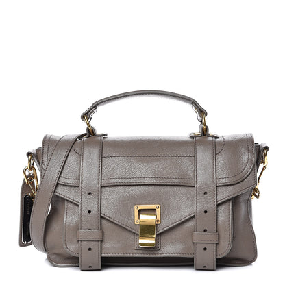 Proenza Schouler Lambskin Tiny PS1 Satchel Smoke 1 of 14