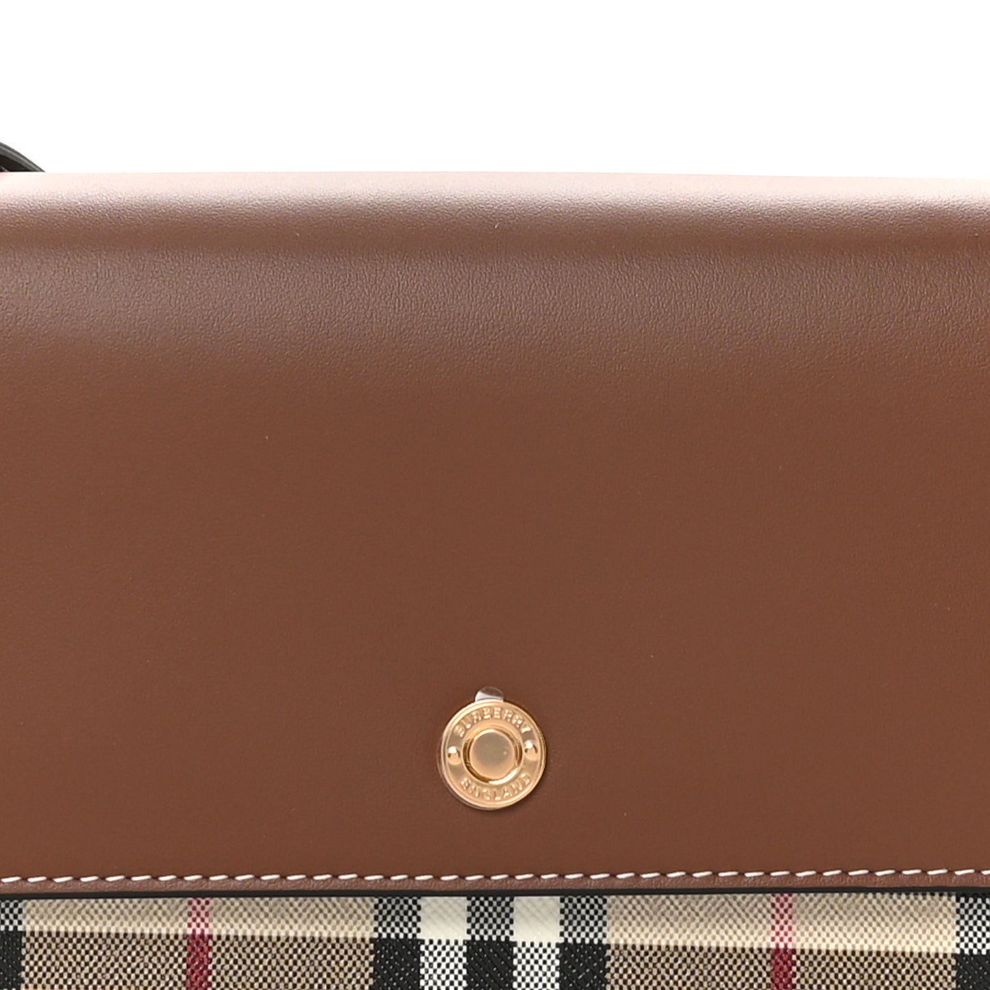 Calfskin Vintage Check Penny Bag Archive Beige Tan