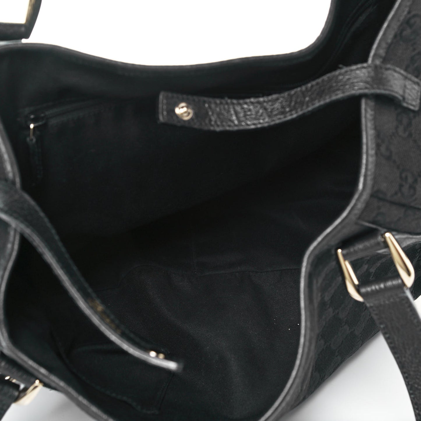 Monogram Medium Abbey Shoulder Bag Black