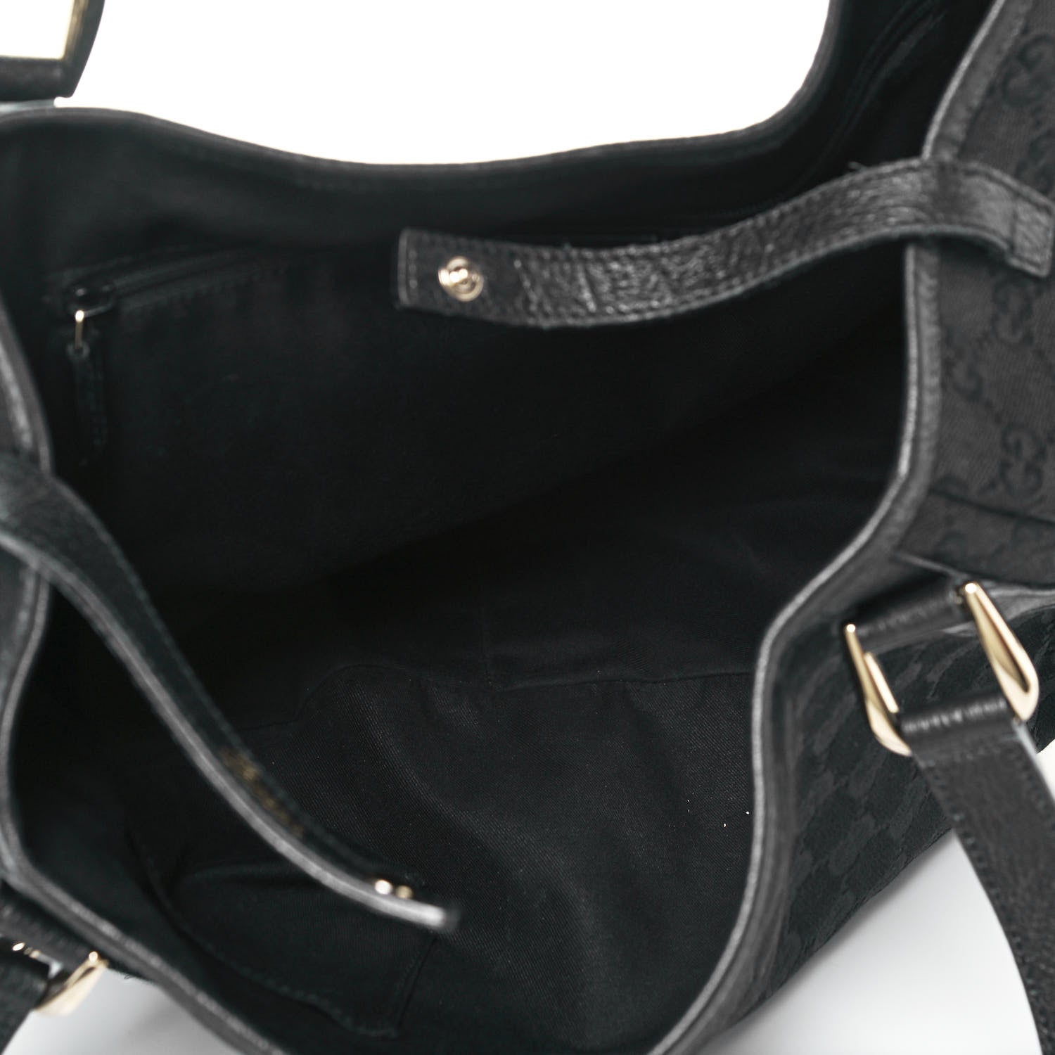 Gucci Monogram Medium Abbey Shoulder Bag Black 5 of 10