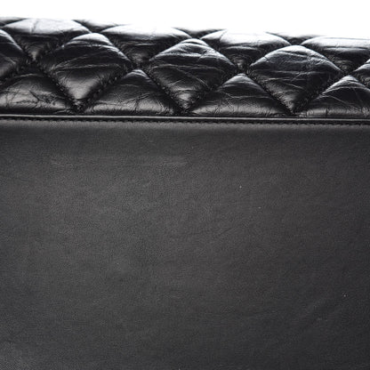 Chanel Aged Calfskin Quilted Large Coco Handle Shopping Tote Black 10 of 11