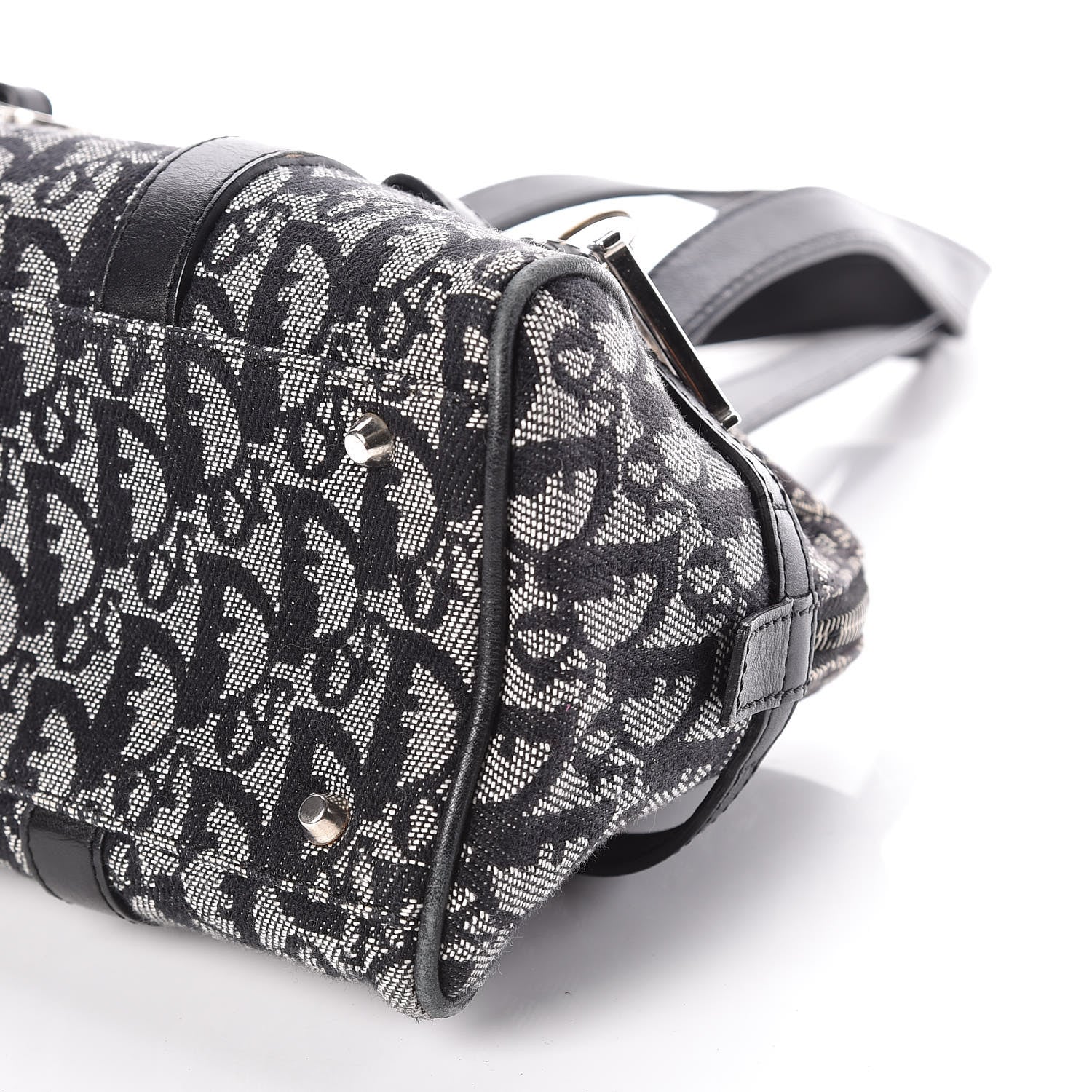 Christian Dior Denim Monogram Charms Shoulder Bag Black 12 of 13
