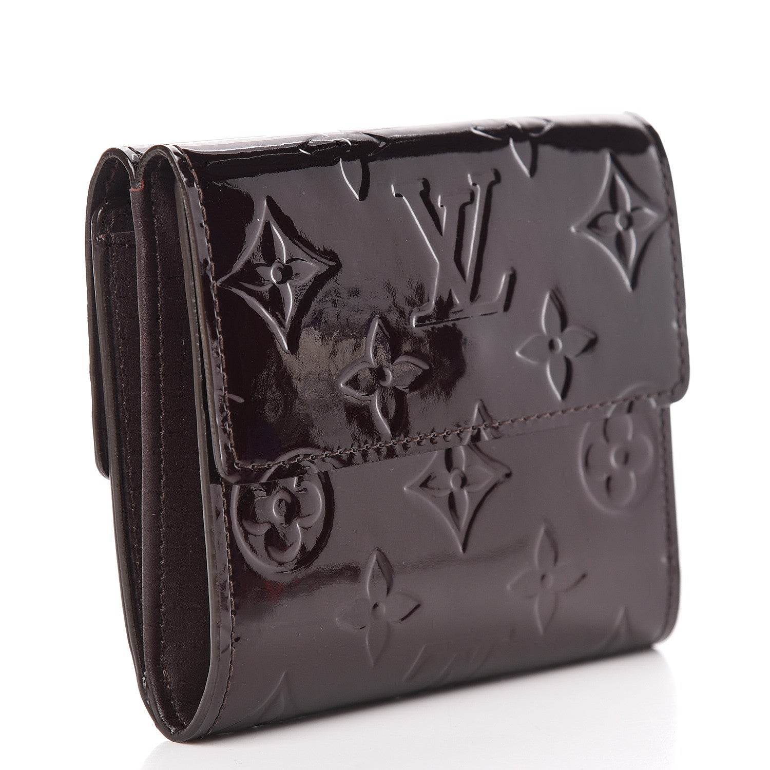 Louis Vuitton Vernis Elise Wallet Amarante 3 of 9