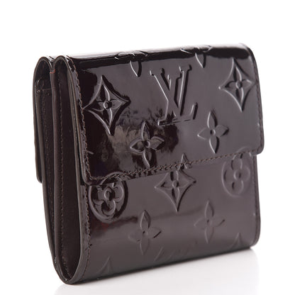 Louis Vuitton Vernis Elise Wallet Amarante 3 of 9