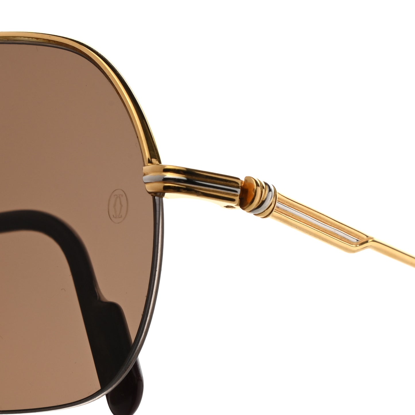 Metal 61mm Aviator Sunglasses Gold