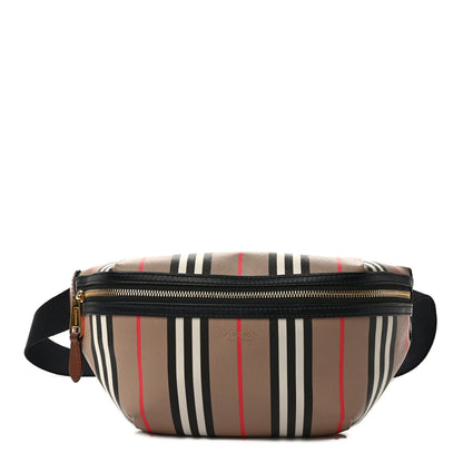 Burberry E-Canvas Icon Stripe Sonny Bum Bag Archive Beige 1 of 11