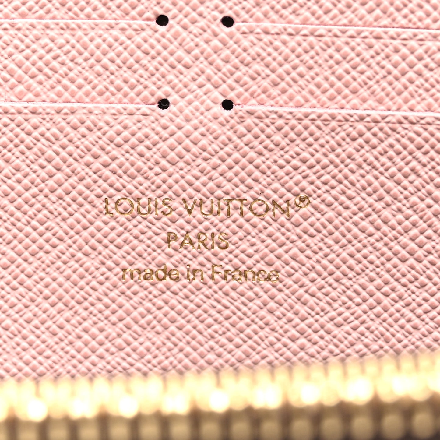 Monogram Clemence Wallet Rose Ballerine