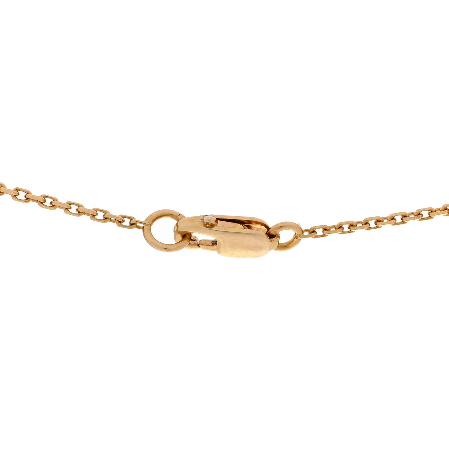 18K Yellow Gold Mother of Pearl Sweet Alhambra Pendant Necklace