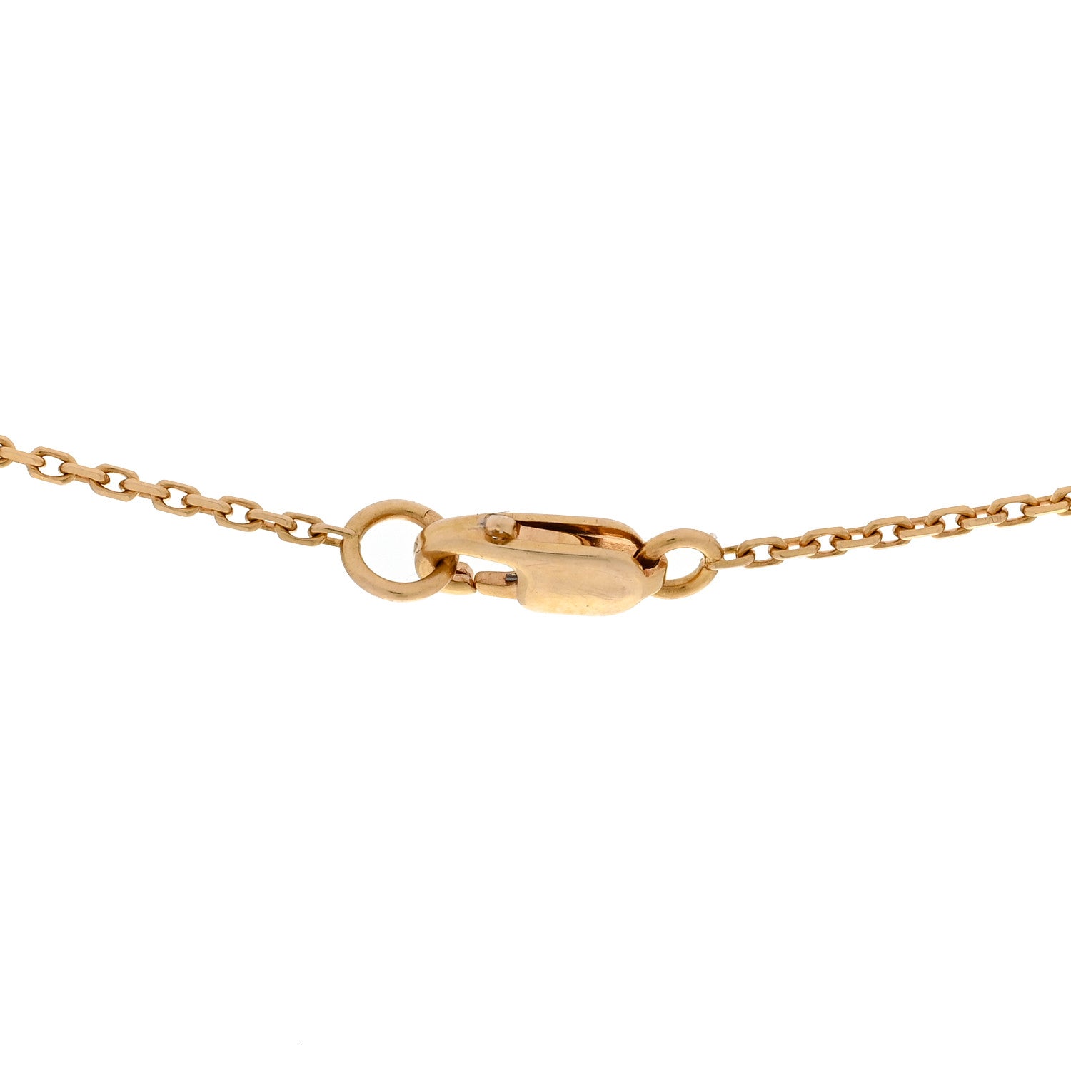 Van Cleef & Arpels 18K Yellow Gold Mother of Pearl Sweet Alhambra Pendant Necklace 5 of 5