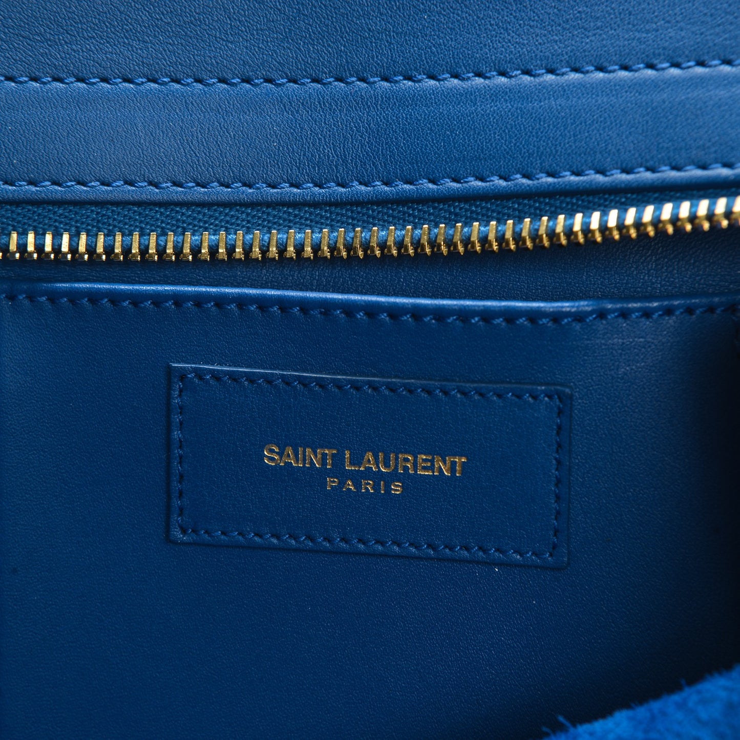 Calfskin Small Classic Y Cabas Royal Blue