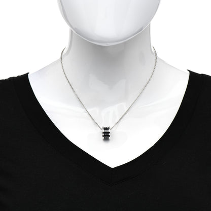 Bulgari Sterling Silver Ceramic Save The Children Pendant Necklace 2 of 4