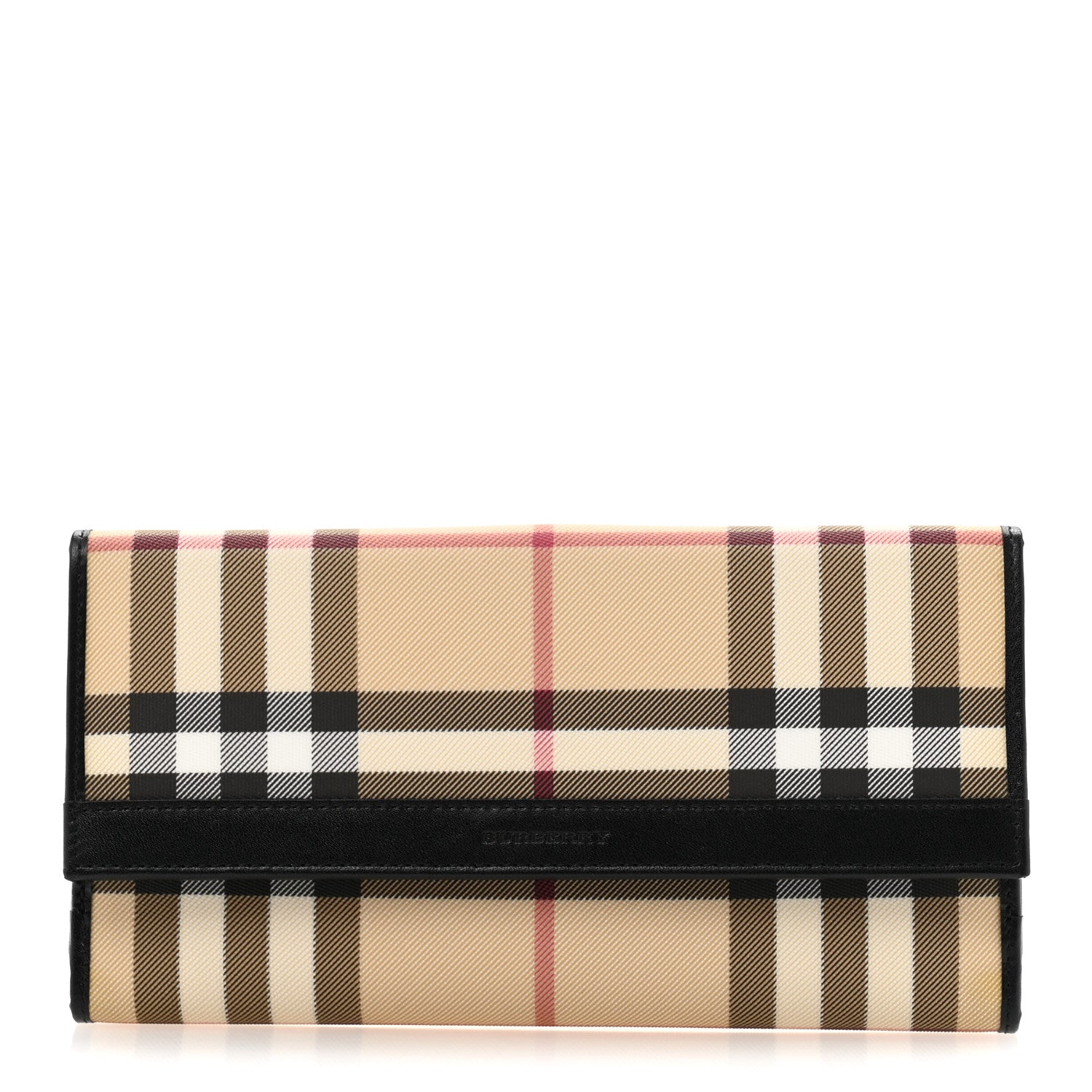 Burberry Nova Check Continental Wallet Black 1 of 9