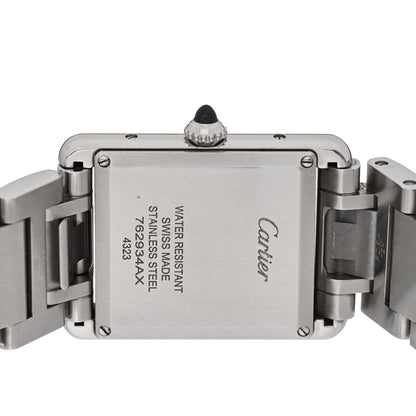 Cartier Stainless Steel 25mm Must de Cartier Tank Quartz Watch 4 of 7