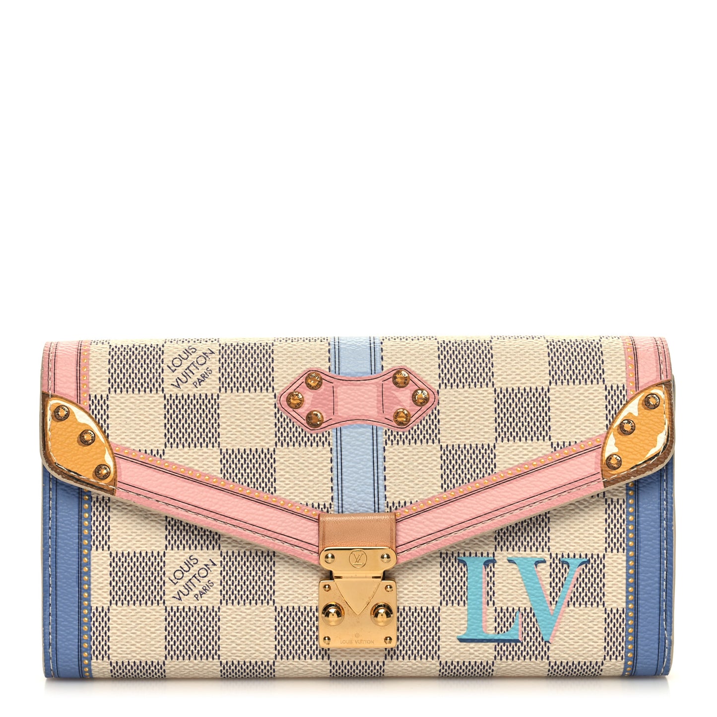 Damier Azur Summer Trunks Sarah Wallet NM