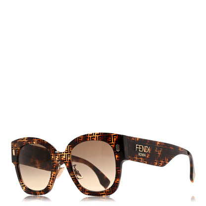 Fendi Acetate FF 53mm Sunglasses 0458/G/S Tortoise 1 of 8