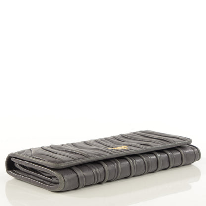 Prada Nappa Gaufre Continental Wallet Marmo 4 of 8