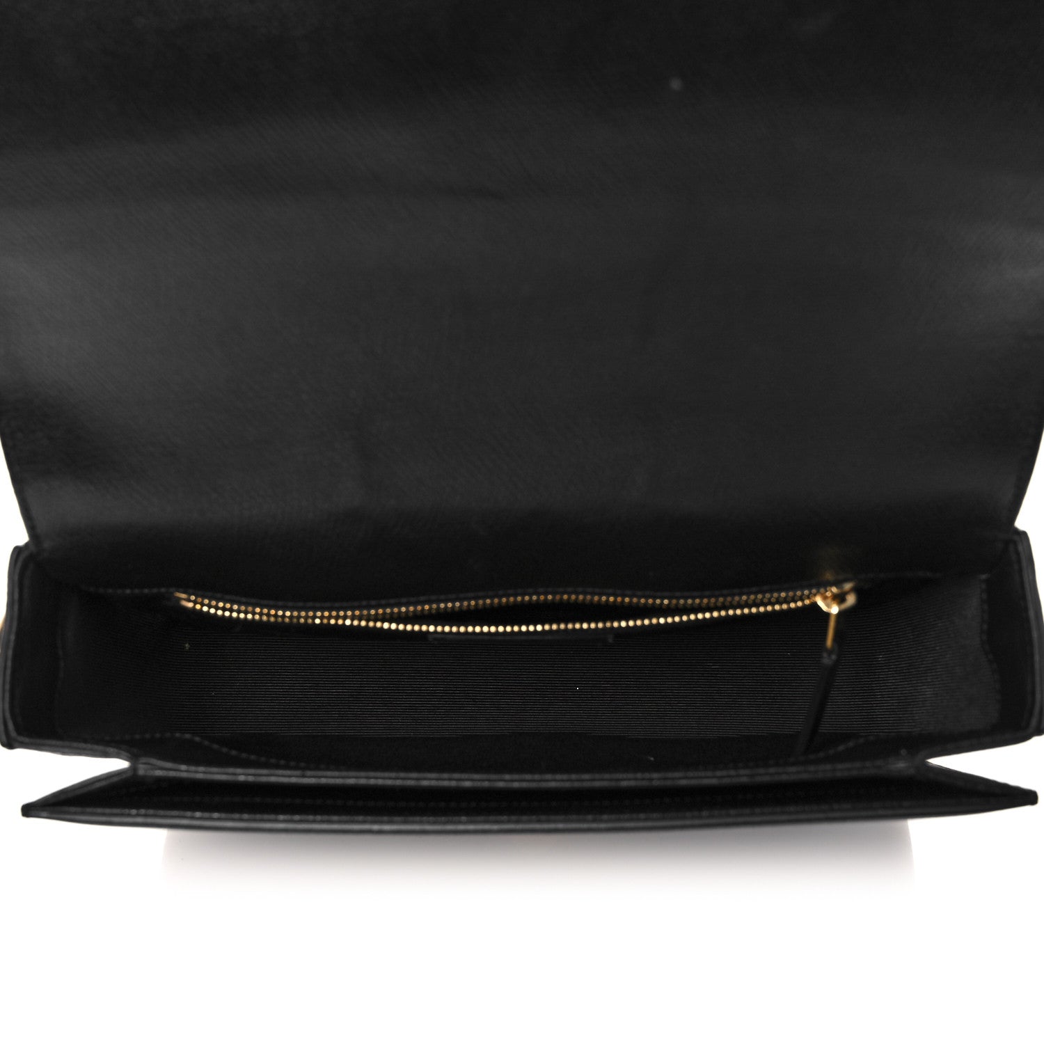 Saint Laurent Textured Calfskin Medium Classic Monogram Universite Bag Black 5 of 12