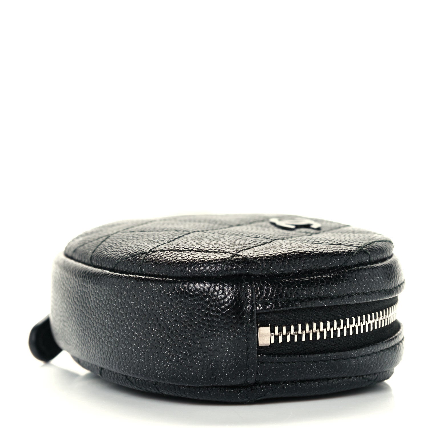 Chanel Iridescent Caviar Quilted Zip Around Classic Coin Purse Black 9 of 9