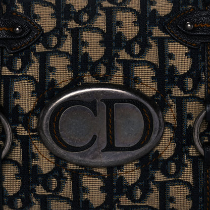 Christian Dior Monogram Boston Navy Blue 9 of 15