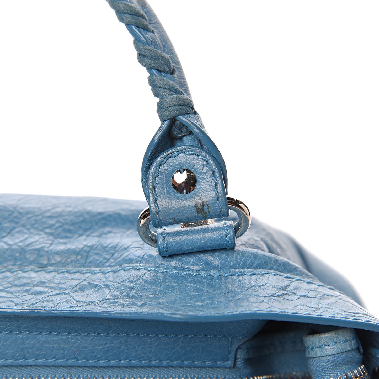 Agneau Giant 12 Silver Hardware Town Bleu Indigo