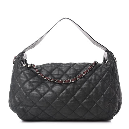 Chanel Iridescent Calfskin Quilted Coco Daily Dark Grey 1 of 11