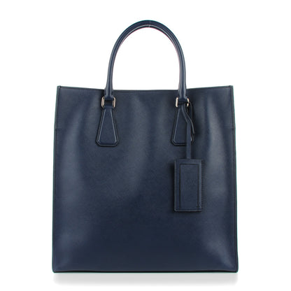 Prada Saffiano Cuir Double Handle Tote Baltico 1 of 8