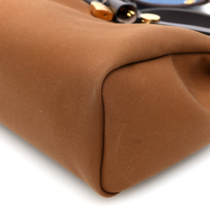 Hermes Toile Officier Vache Hunter Herbag Zip Retourne 31 PM Alezan Bleu Outremer Ebene 10 of 11