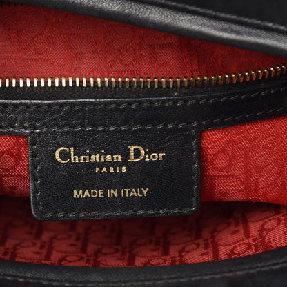 Christian Dior Lambskin Cannage Large Lady Dior Black 6 of 18