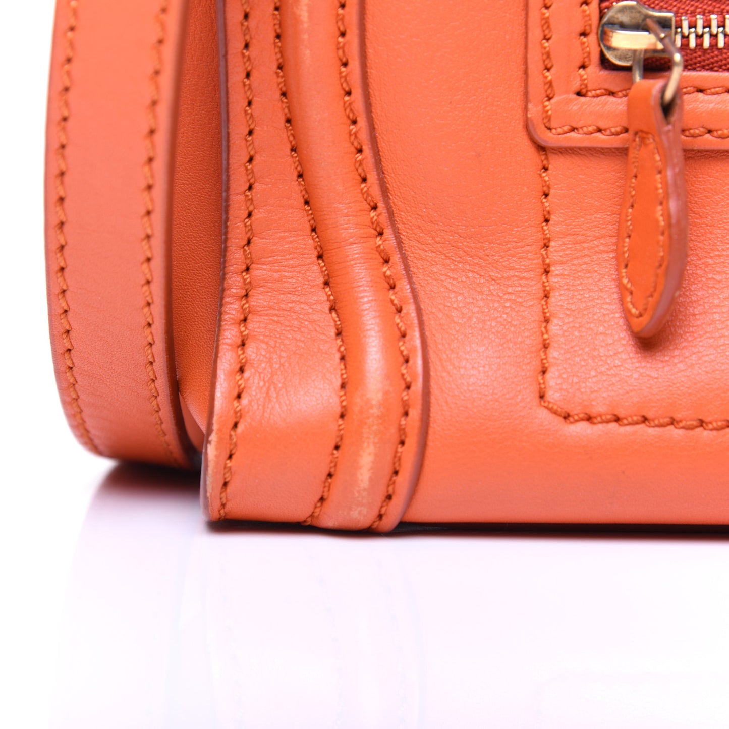 Smooth Calfskin Nano Luggage Orange
