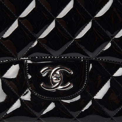 Chanel Patent Quilted Maxi Single Flap Black 11 of 11