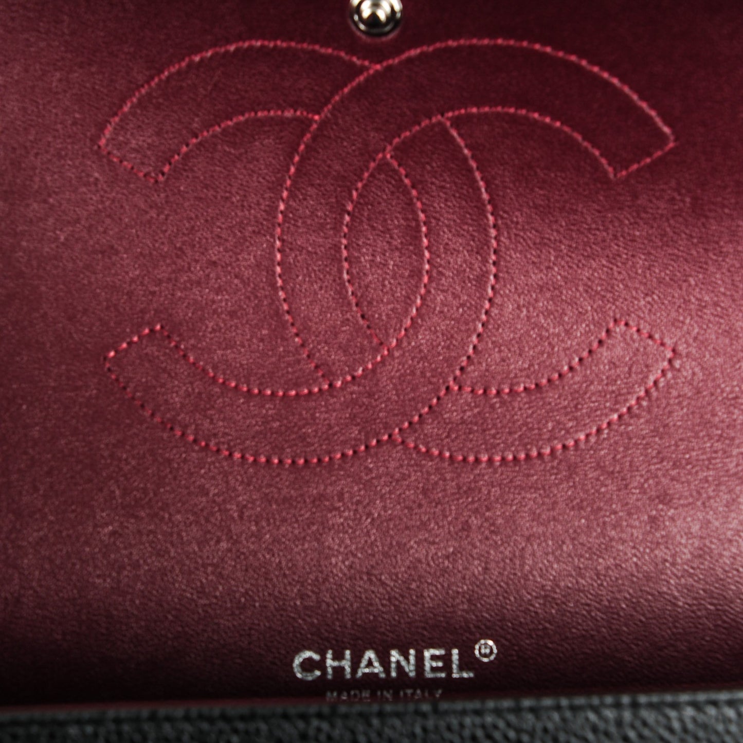 Caviar Quilted Maxi Double Flap Black