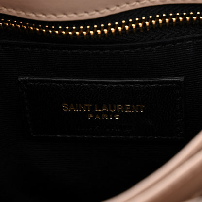 Saint Laurent Calfskin Y Quilted Monogram Toy Loulou Crossbody Bag Nude Powder 8 of 11