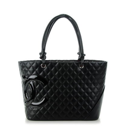 Chanel Calfskin Quilted Large Cambon Tote Black 1 of 7