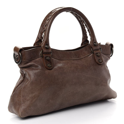 Balenciaga Agneau Classic Hardware First Olive Brown 3 of 10