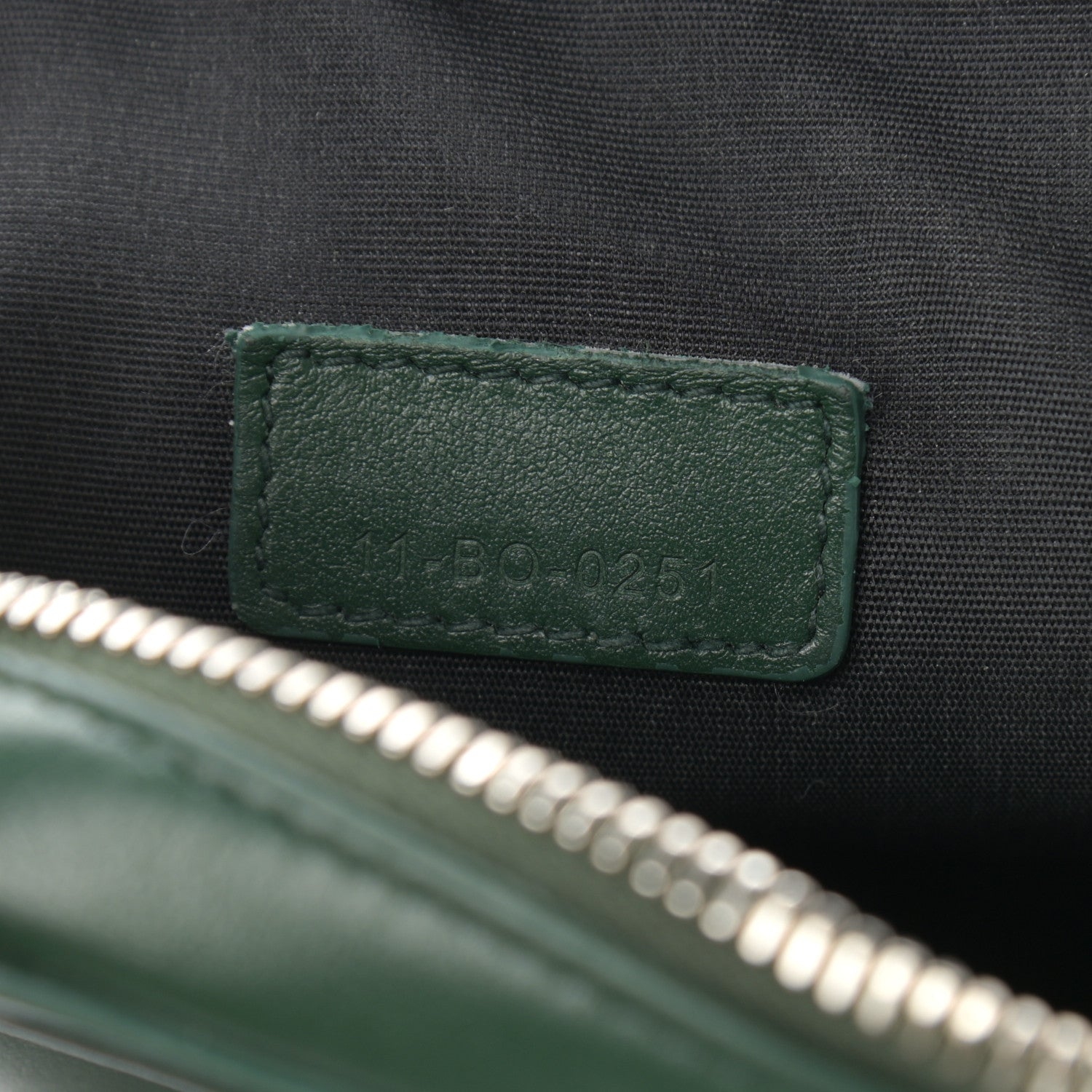 Christian Dior Calfskin Oblique Galaxy Perforated World Tour Messenger Pouch Green White 7 of 9