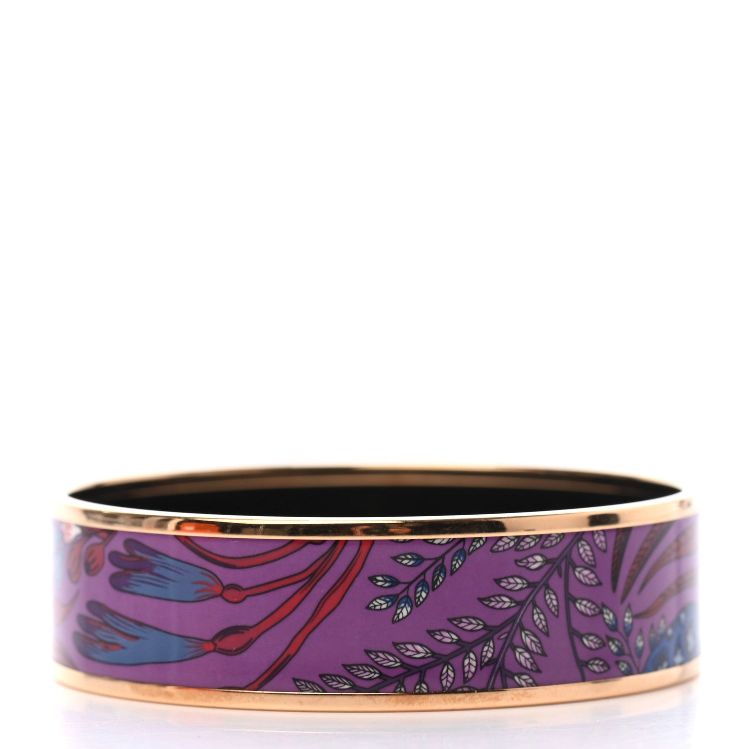 Hermes Enamel Printed Wide Le Marche de Savana Bracelet 65 2 of 4
