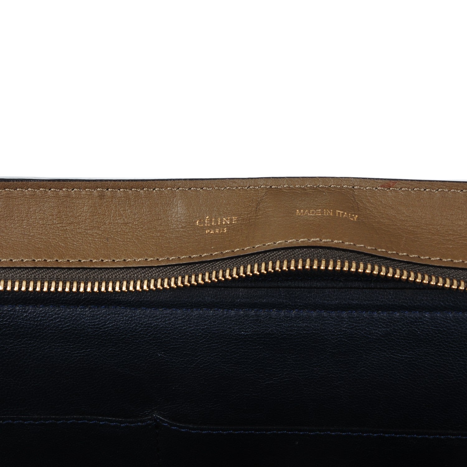 Celine Crocodile Embossed Nubuck Medium Trapeze Olive 6 of 9