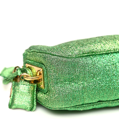 Prada Lurex Chain Crossbody Bag Green 9 of 13