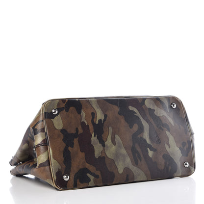 Prada Saffiano Soft Camouflage Military Tote Mimetico 4 of 11
