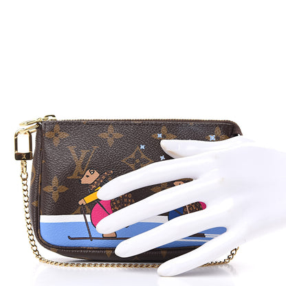 Louis Vuitton Monogram 2018 Christmas Animation Mini Bears Pochette Accessories 2 of 8